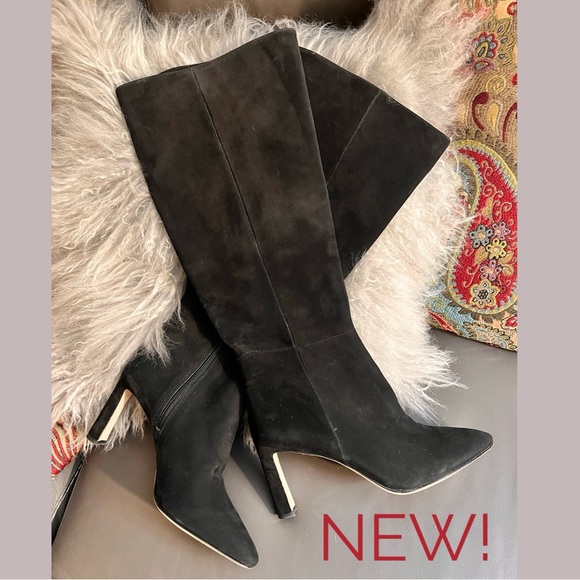 ANTONIO MELANI Shoes - NWOB $198 Antonio Melani STELLAH Suede/Leather Sole Heeled Boots
